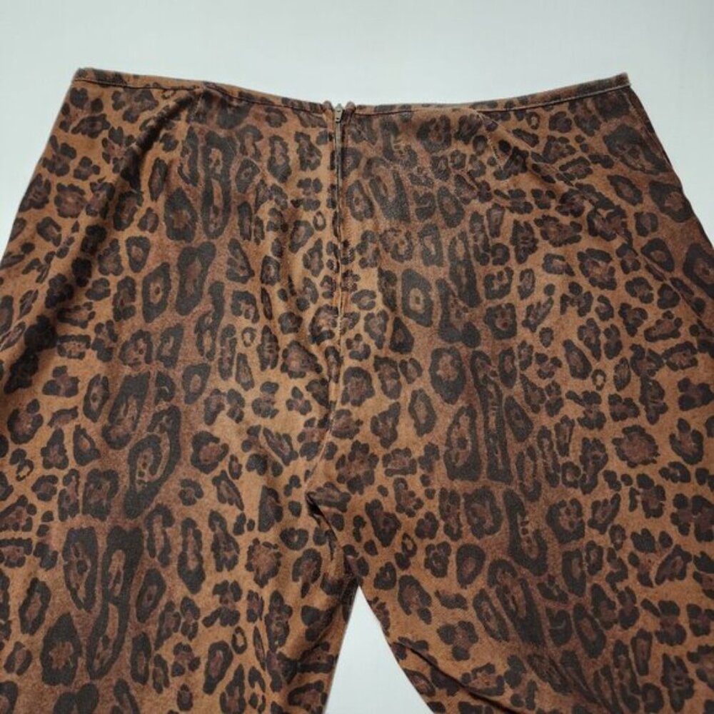 No Boundaries Leopard Print Stretch High Rise Boo… - image 4